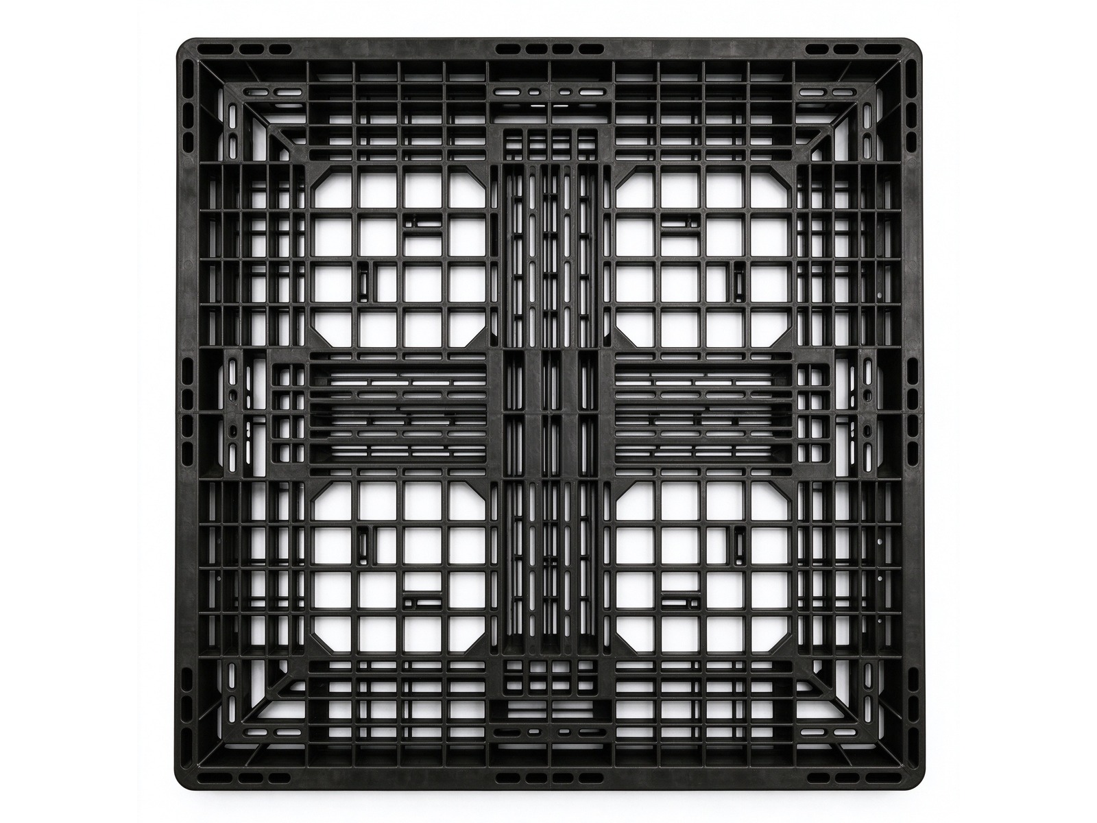 1050 Cross-Runner Grid Deck Plastic Pallet - Image 3