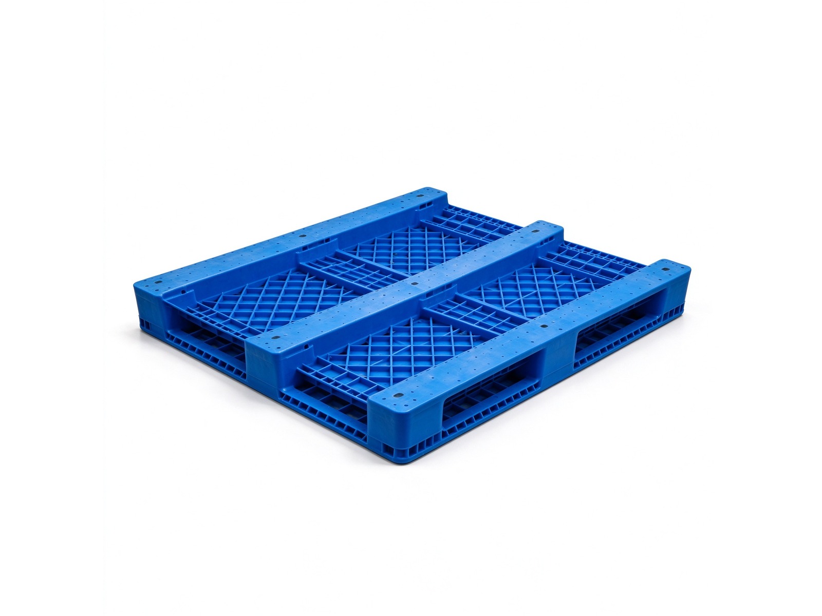 1210-Three-Runner Solid Deck Plastic Pallet - Image 3