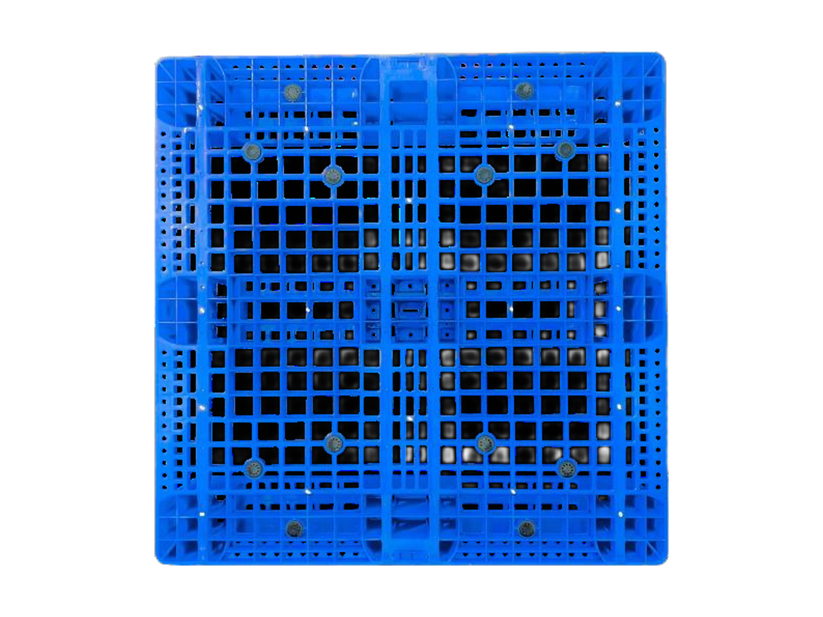 1050 Three-Runner Ventilated Grid Deck Pallet - Image 2